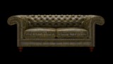 Chesterfield Allingham 3-személyes kanapé, premium C bőrrel