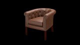 Chesterfield Beaumont Chair fotel, premium B bőrrel