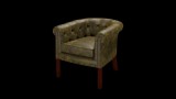 Chesterfield Beaumont Chair fotel, premium C bőrrel