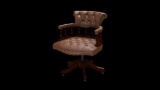 Chesterfield Captain's Swivel Chair karfás forgószék, premium B bőrrel