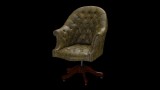 Chesterfield Director's Swivel Chair karfás forgószék, premium C bőrrel
