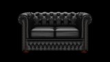 Chesterfield Fleming 2-személyes kanapé, premium A bőrrel