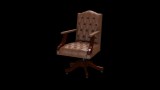 Chesterfield Gainsborough Swivel Chair karfás forgószék, premium B bőrrel