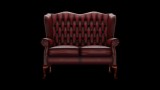 Chesterfield Gladstone 2-személyes kanapé, standard bőrrel