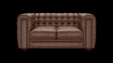 Chesterfield Kingsley 2-személyes kanapé, premium B bőrrel