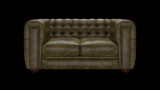Chesterfield Kingsley 2-személyes kanapé, premium C bőrrel