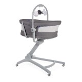 Chicco Baby Hug Air 4in1 - bölcső-pihenőszék-etetőszék-bölcső - Dark grey