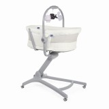 Chicco Baby Hug Air 4in1 - bölcső-pihenőszék-etetőszék-bölcső - White Snow