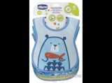 Chicco Easy Meal etető előke 6hó+, 3 db, kék mintás