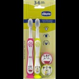 Chicco Fogkefe Készlet Gyerekeknek Hippo-Panda, 2 db (CHIC-6528)