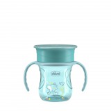 Chicco Perfect X 360 fokos Itatópohár foggantyúval 12hó+ - 200ml - Elefánt