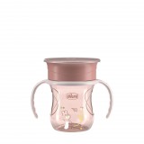 Chicco Perfect X 360 fokos Itatópohár foggantyúval 12hó+ - 200ml - Pink