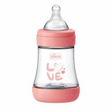 Chicco Perfect5 cumisüveg 150 ml lassú folyású - rózsaszín