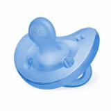 Chicco Physio Forma® Soft 16-36 hó csupa-szilikon cumi 1 db csupa puhaság - kék