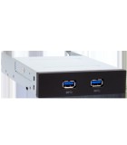 Chieftec MUB-3002 beépítő keret 8,89 cm (3.5") HDD tartó keret Fekete, Ezüst