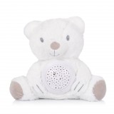 Chipolino projektoros zenélő plüss játék - Bear" white