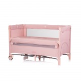 Chipolino Relax multifunkciós utazóágy - Pink Marshmellow Linen