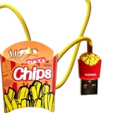 Chips dizájnos töltőkábel, 1 m - Lightning