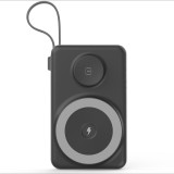 ChoeTech 10000mAh 2in1 Apple Watch LED Display Power Bank - black (B695-BK)