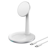 Choetech  2in1 Wireless Charger White T581-F