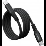 Choetech PD100W USB-C to USB-C 1M Magnet Nylon Cable--black (XCC-1081-BK)