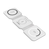 Choetech T588-F 3in1 Magnetic Wireless Charger 15W (white)