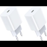 Choetech USB-C Charger for iPhone 20W (2pcs combo pack) (01.02.04.MIX00114)