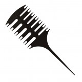 CHROMWELL Fűzött melír fésű 2 oldalas NN-04 (fekete)