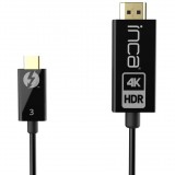 cian technology HDMI 2.0 apa - USB-C apa Kábel 1,8m - Fekete (ITCH-30)