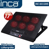 Cian Technology Inca INC-601GMS 17" laptop hűtőpad - Fekete (INC-601GMS)