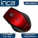 Cian Technology Inca IWM-500GLK Wireless Egér - Piros (IWM-500GLK)