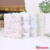 Cicás pasztell jegyzetfüzet lezáróval