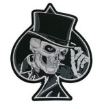 Cilinderes csontváz hátfelvarró, pikk formában, nagyméretű