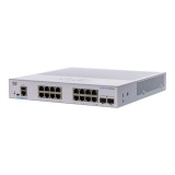 Cisco CBS250-16T-2G 16x GbE LAN 2x SFP port L3 menedzselhető switch