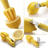 Citromfacsaró, hámozó, vágó, pucoló, 4 in 1 - Ingyenes szállítással!