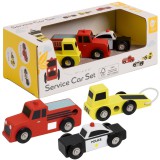 Classic World 3 db-os fa játékautó szett