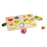 Classic World gyümölcsös puzzle – színes fejlesztő játék kisgyermekeknek