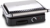 Clatronic KG 3487 2000 W, termosztát, 2 lámpa inox-fekete kontakt grill