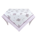 Clayre & EEf Asztalterítő 100x100cm,100% pamut, Lavender Garden