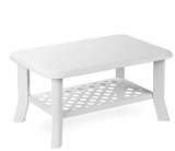 CleanDepo Progarden Niso műanyag kerti asztal fehér