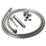 CleanStream Shower Enema - alumínium intim zuhany szett (ezüst)