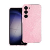 Clear 2mm Samsung A16 5G csillámos szilikon tok, rózsaszín