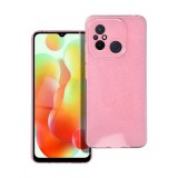 Clear 2mm Xiaomi Redmi 12C csillámos tok, rózsaszín