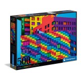 Clementoni Colorboom Collection: Squares puzzle 500db-os (35094) (clem35094) - Kirakós, Puzzle