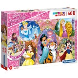 Clementoni Disney hercegnők 40db-os padló puzzle (25463C) (25463C) - Kirakós, Puzzle