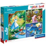 Clementoni Disney Klasszikusok 3x48db-os puzzle (25267) (CL25267) - Kirakós, Puzzle