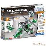 CLEMENTONI Mechanikai labor - Helikopter és Légpárnás jármű 2az1-ben építőjáték