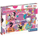Clementoni Minnie egér és barátai Supercolor Maxi puzzle 104db-os (25735) (CL25735) - Kirakós, Puzzle
