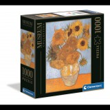 Clementoni Múzeum kollekció: Van Gogh - Napraforgók 1000 db-os puzzle négyzet alakú dobozban (98306) (CLEMENTONI98306) - Kirakós, Puzzle