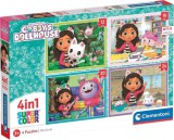 Clementoni Supercolor Gabi babaháza 4 az 1-ben puzzle